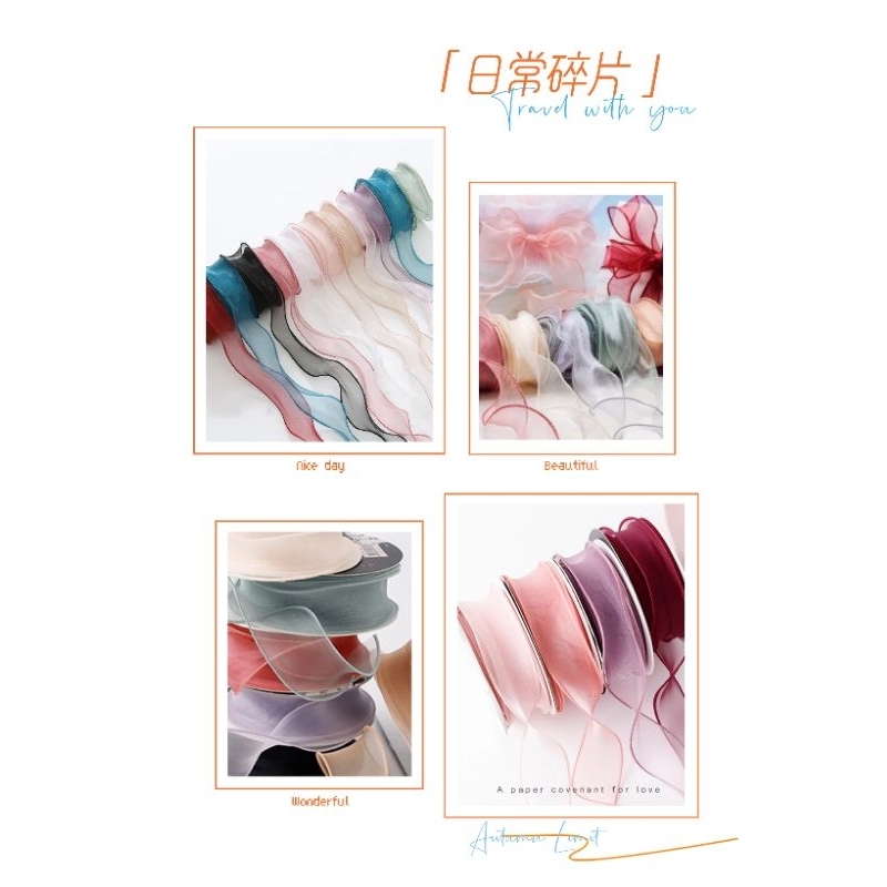 Ruy băng đuôi cá bó hoa, làm nơ xinh xắn dài 4.5m