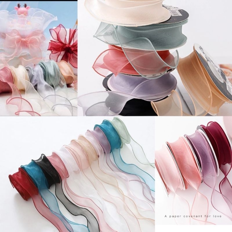 Ruy băng đuôi cá bó hoa, làm nơ xinh xắn dài 4.5m