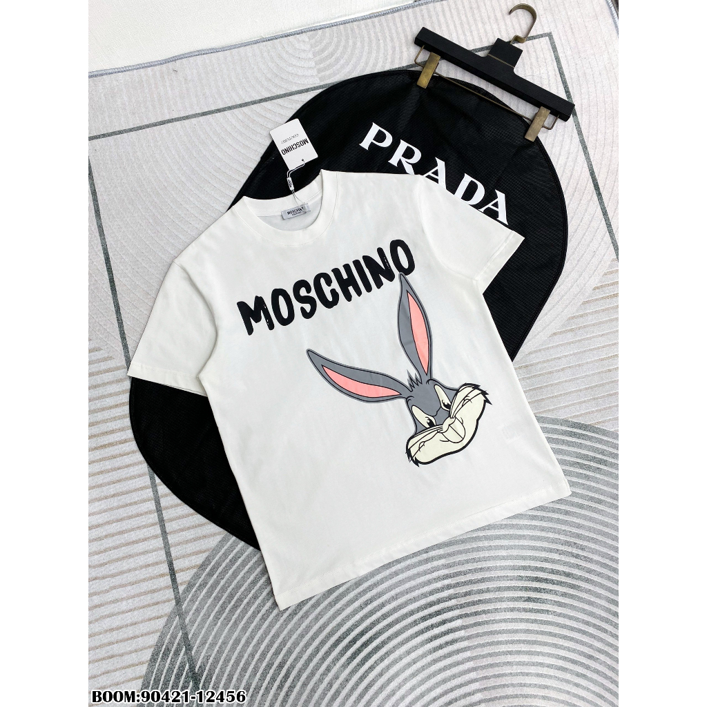 🔥Hot🔥Áo thun Moschino in hình thỏ thiết kế hot trend Nam nữ New 2023