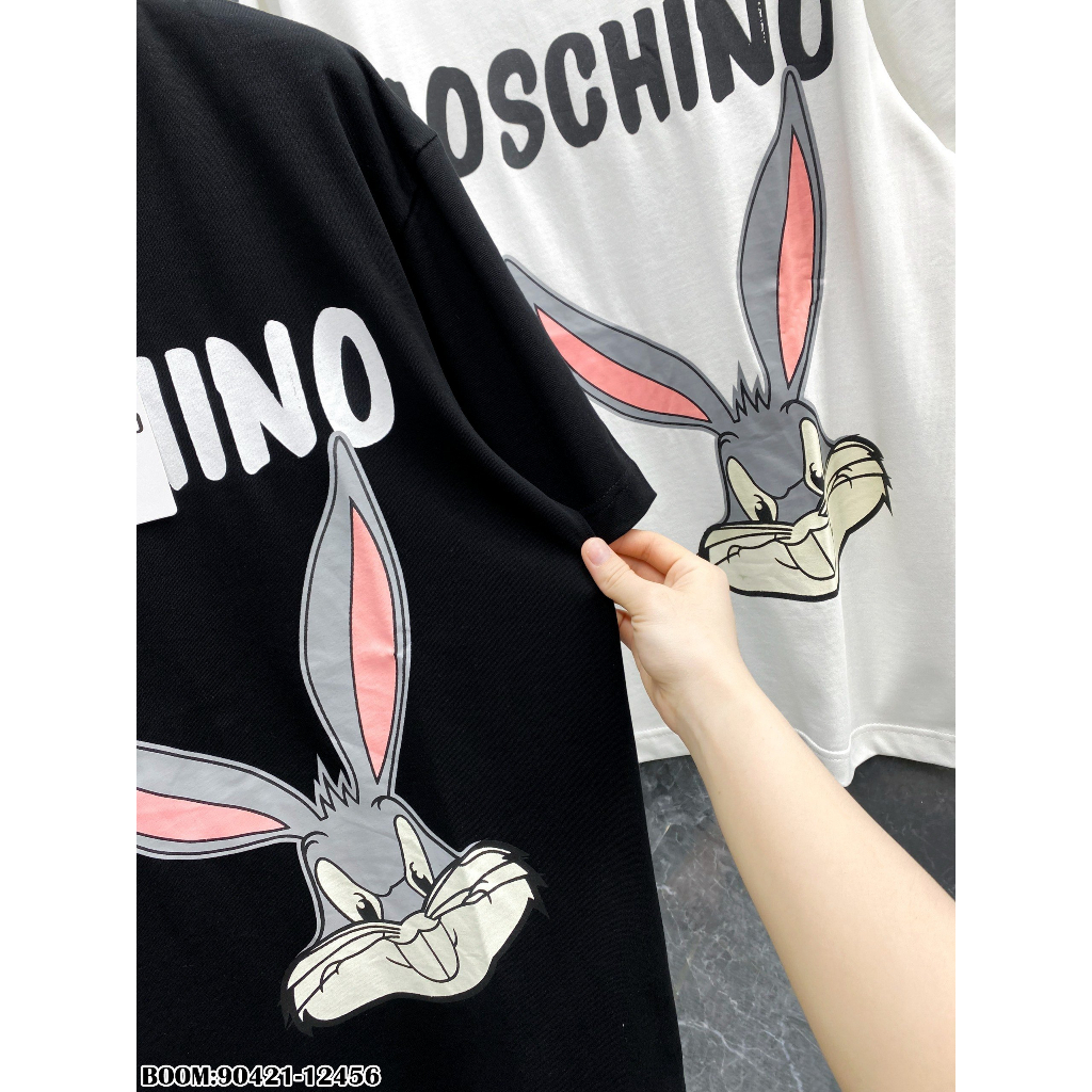 🔥Hot🔥Áo thun Moschino in hình thỏ thiết kế hot trend Nam nữ New 2023