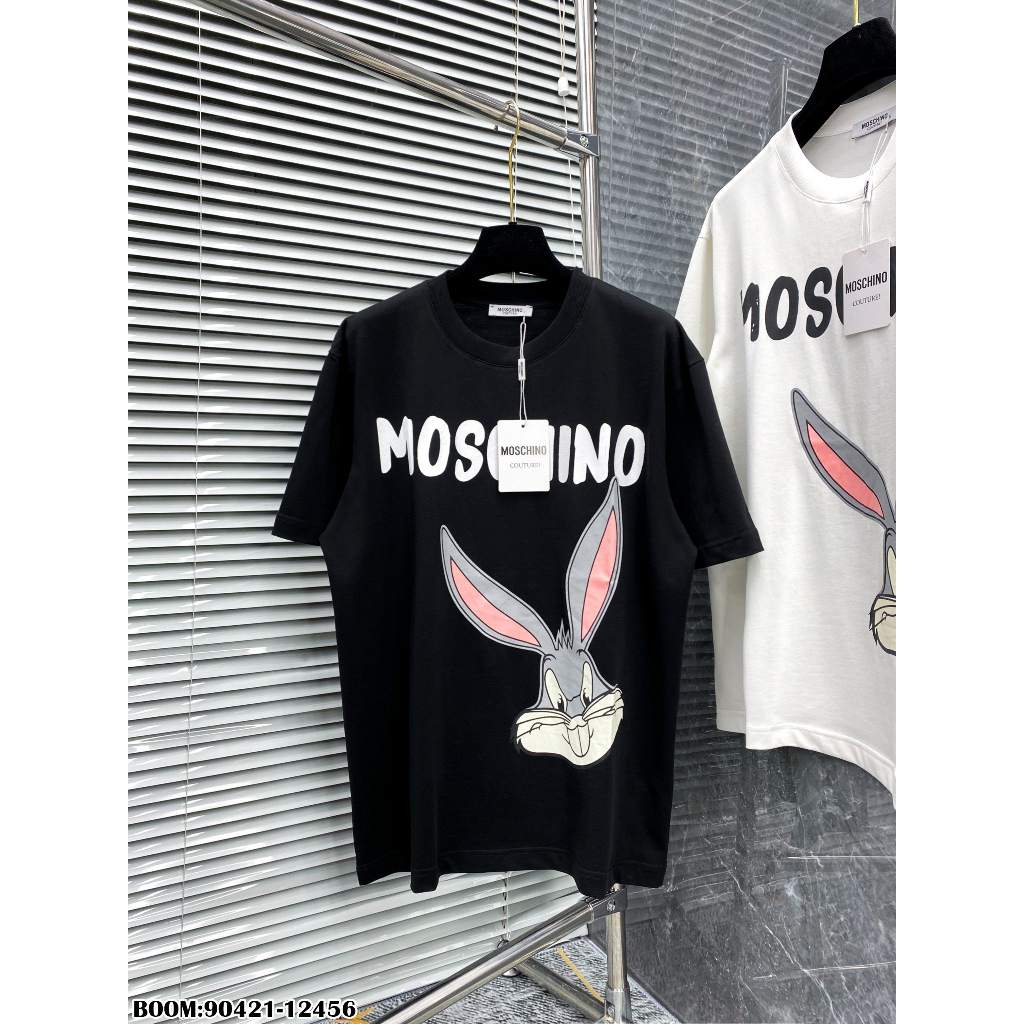 🔥Hot🔥Áo thun Moschino in hình thỏ thiết kế hot trend Nam nữ New 2023