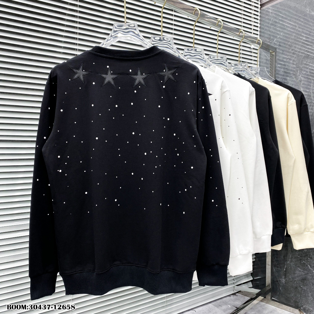 🔥Hot🔥Áo nỉ GVC thêu da họa tiết thiết kế hot trend Nam Nữ Thu Đông 2023