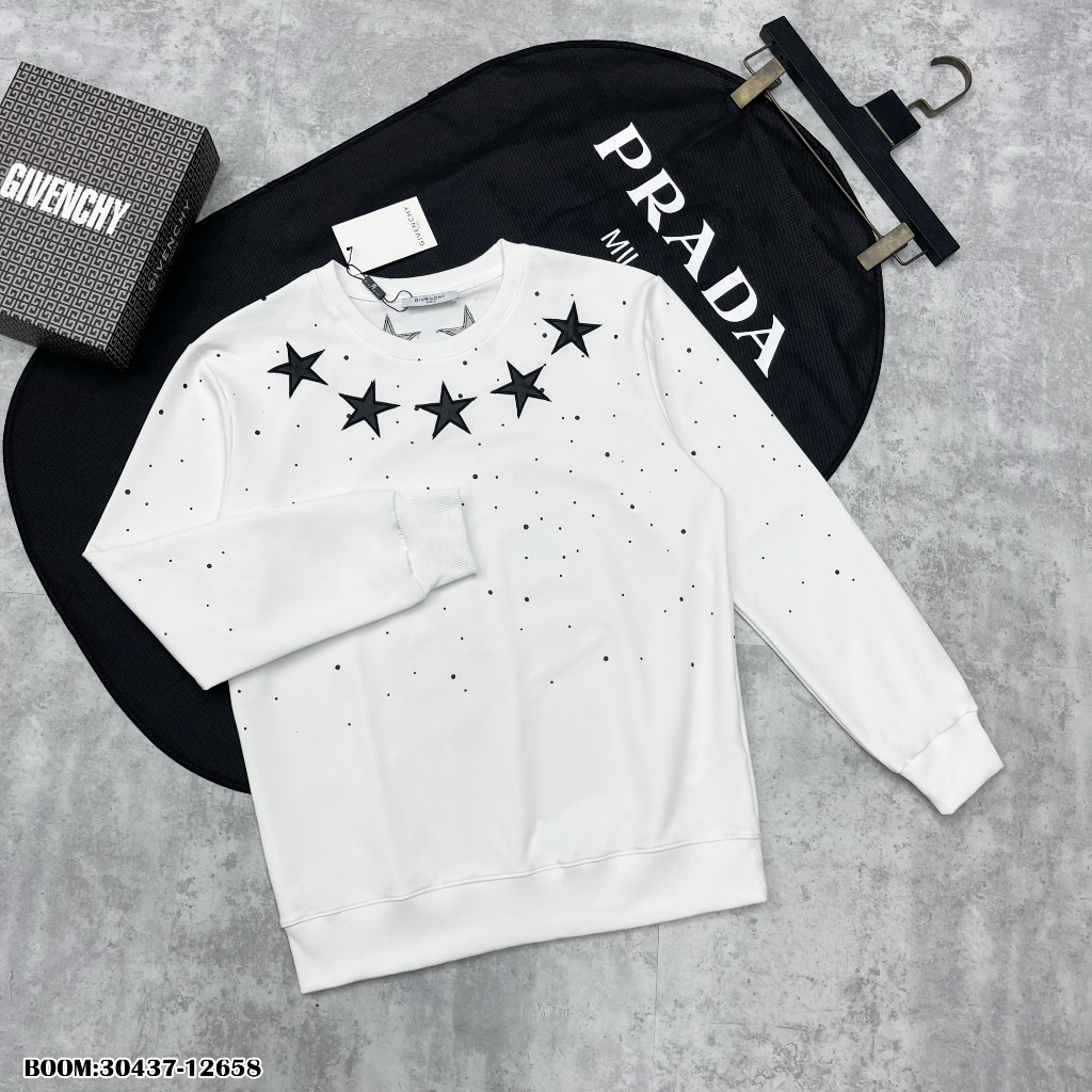 🔥Hot🔥Áo nỉ GVC thêu da họa tiết thiết kế hot trend Nam Nữ Thu Đông 2023