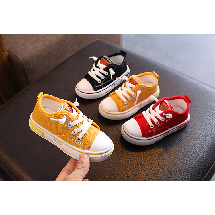 Giày Thể Thao Giày Vải Canvas Cho Bé Trai Bé Gái 1-8 tuổi Phong Cách Hàn Quốc, Đế Siêu Mềm - BANIE BABY
