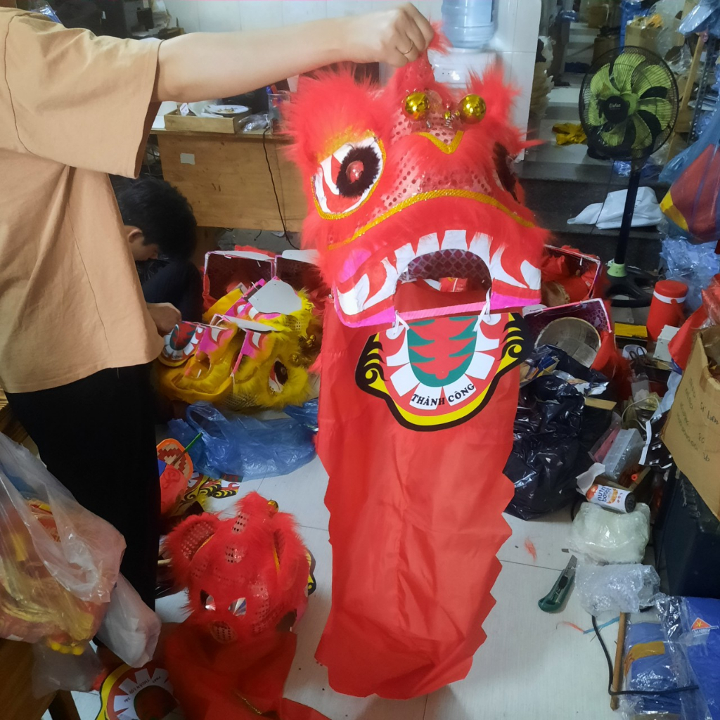 Đầu múa lân+đuôi cho bé 2-8 tuổi