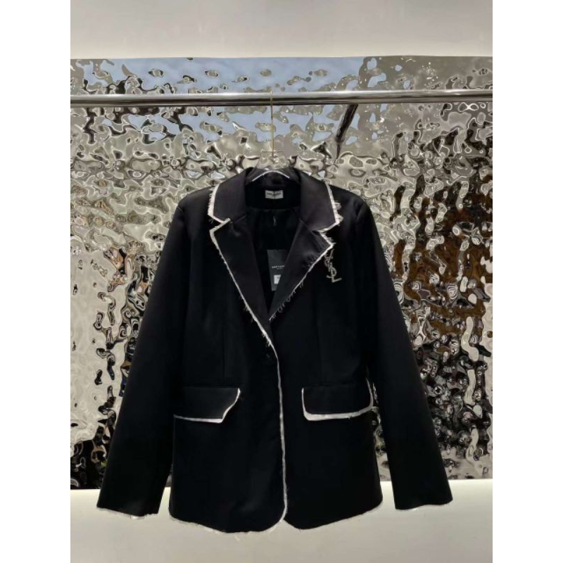 Áo khoác vest phối viền kèm tag cao cấp