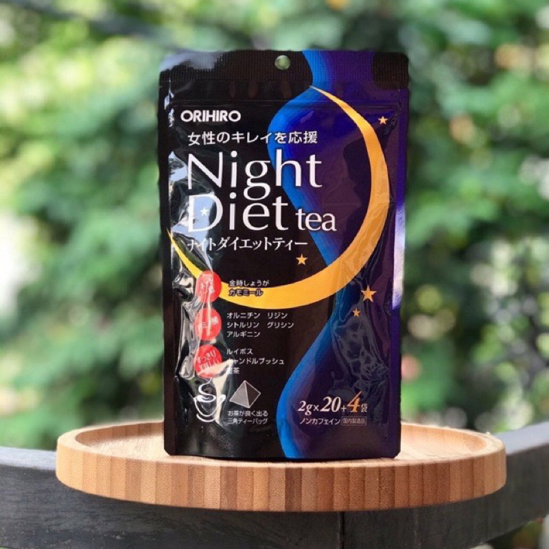 Trà giảm cân ban đêm Night Diet tea Orihiro Nhật Bản 20 gói, 24g