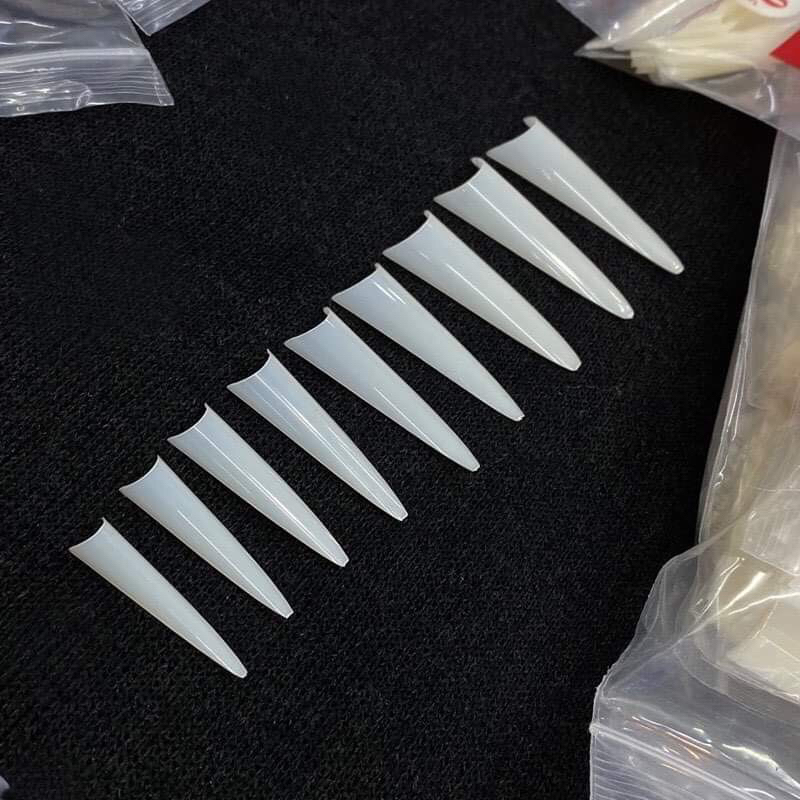 Móng nối form nhọn dài túi 600pcs , móng típ HN NAIL NEW