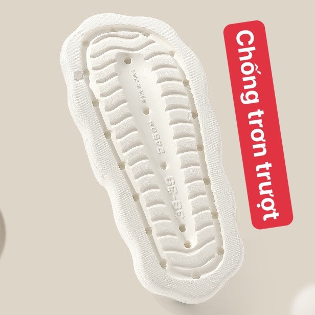 Dép bong bóng bánh mỳ cao cấp nam nữ độn đế 4cm phong cách ulzzang