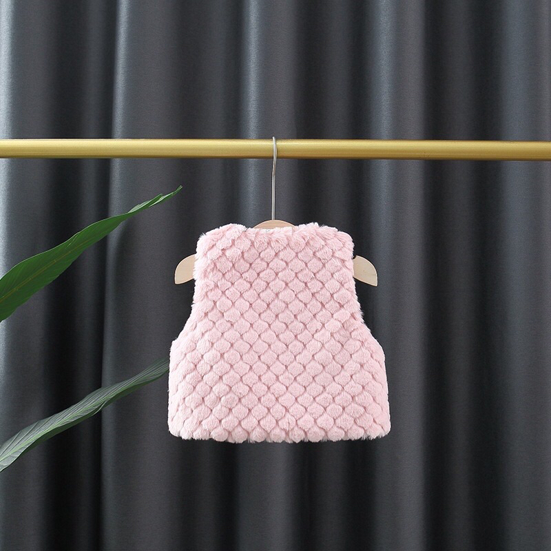 Áo khoác gile lông hàng Quảng Châu CC cho bé gái