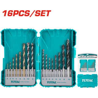 (KKT) Bộ 16 mũi khoan kim loại, bê tông và gỗ Total TACSDL11601