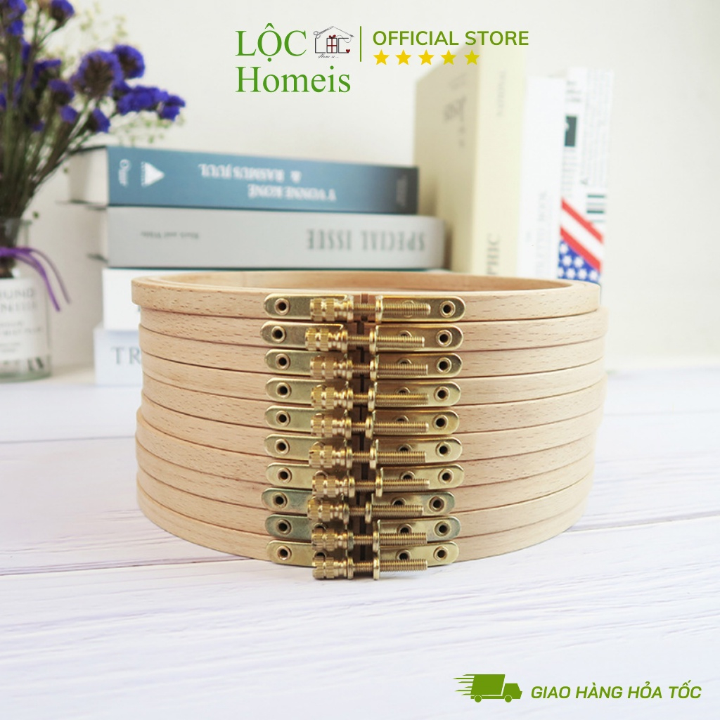 Khung Thêu Gỗ Sồi Cao Cấp Full Size - Hàng Loại I - LỘC Homeis
