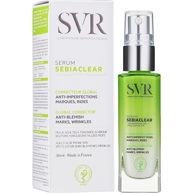 Serum SVR Sebiaclear 4% NIACINAMIDE và 14% PHA Tinh Chất Dưỡng SVR 30ml