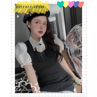 [BIGSIZE ẢNH + VIDEO THẬT] - Đầm đen bigsize - đầm tiểu thư bigsize - đầm bigsize