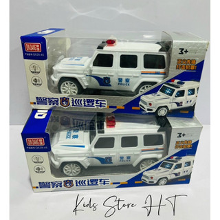 Xe Ô tô điều khiển từ xa 4 chiều mô phỏng xa cảnh sát, Xe cảnh sát điều khiển chạy siêu nhanh cho bé