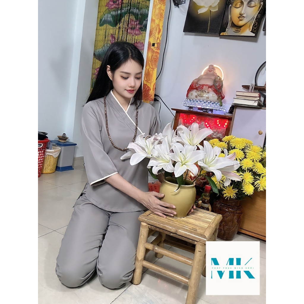 Đồ Lam Đi Chùa Nữ Kiểu La Hán