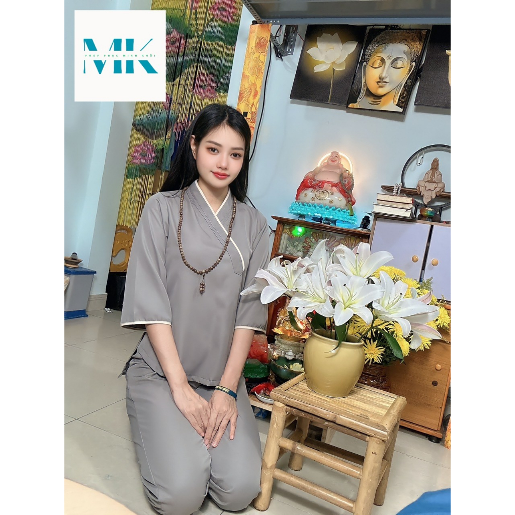 Đồ Lam Đi Chùa Nữ Kiểu La Hán