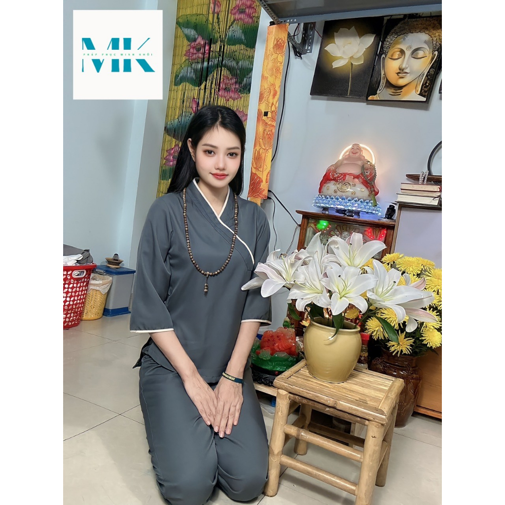 Đồ Lam Đi Chùa Nữ Kiểu La Hán