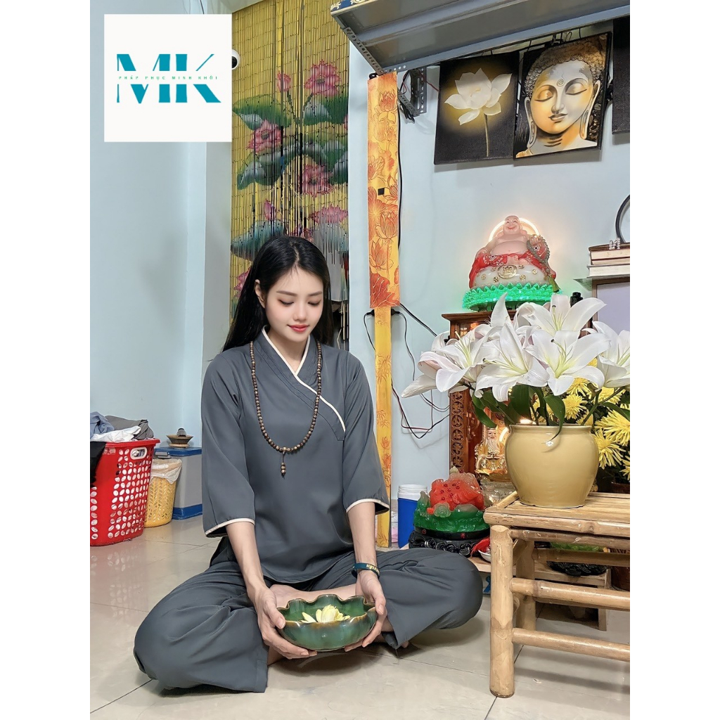 Đồ Lam Đi Chùa Nữ Kiểu La Hán