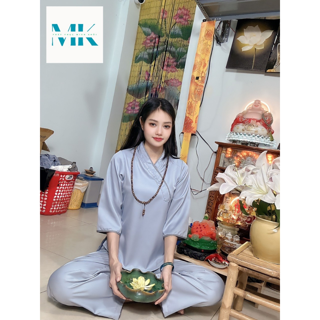 Đồ Lam Đi Chùa Nữ Kiểu La Hán