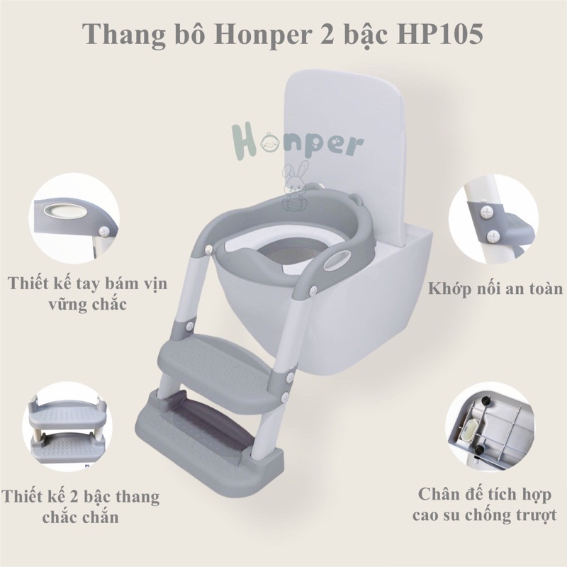 Ghế bậc thang thu nhỏ cồn cầu gấp gọn Honper cho bé