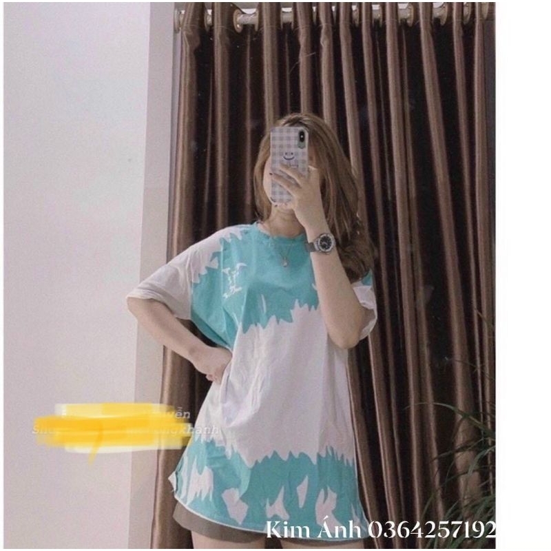 Áo phông nữ dáng rộng , áo in 3d , thêu chữ , đính đá hàng túi dịp xịn xò