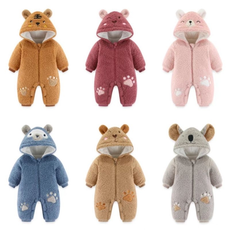 Body ủ bông siêu dày cho bé 3 -10kg hàng QCCC