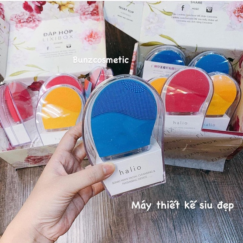 Máy rửa mặt Halio bảo hành chính hãng công nghệ Sonic Wave Cleansing