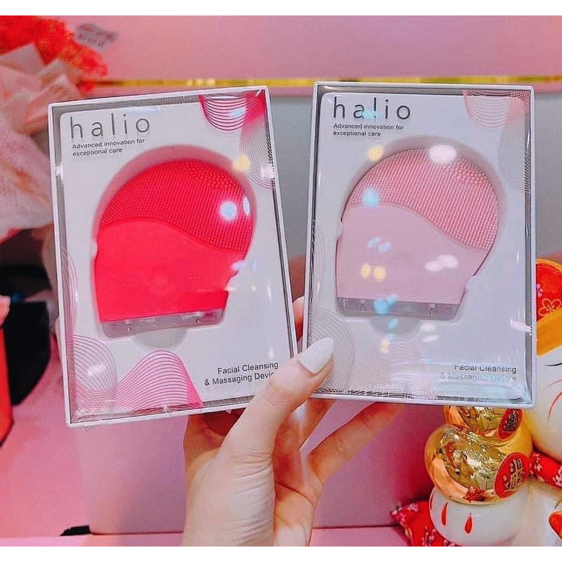 Máy rửa mặt Halio bảo hành chính hãng công nghệ Sonic Wave Cleansing