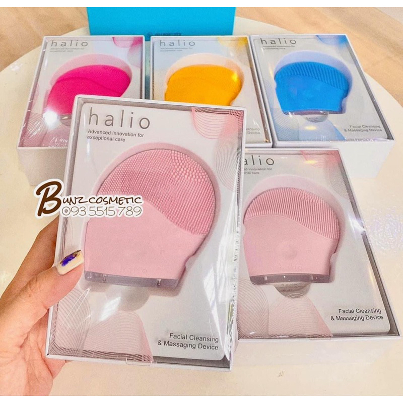 Máy rửa mặt Halio bảo hành chính hãng công nghệ Sonic Wave Cleansing