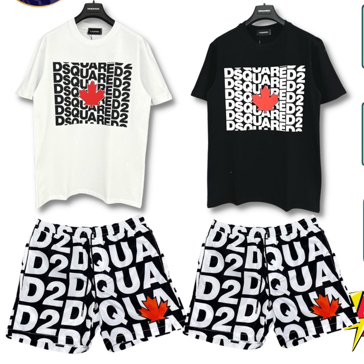 Full Bộ Quần Áo DSQ Lá Phong Đỏ, DSQ Icon, DSQ vảy sơn 🔥 CHất Cotton Cao cấp