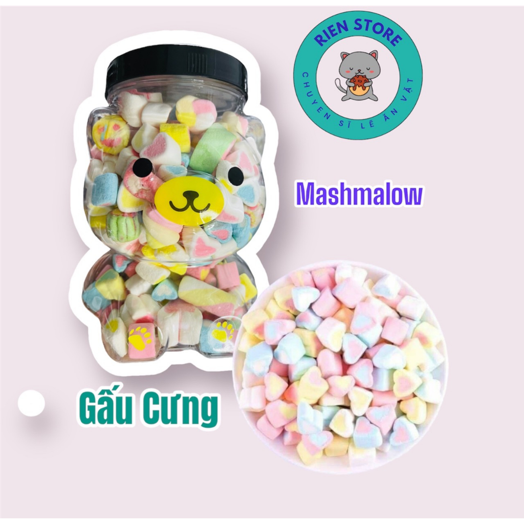 Kẹo bông mashmalow Gấu Cưng 300gr