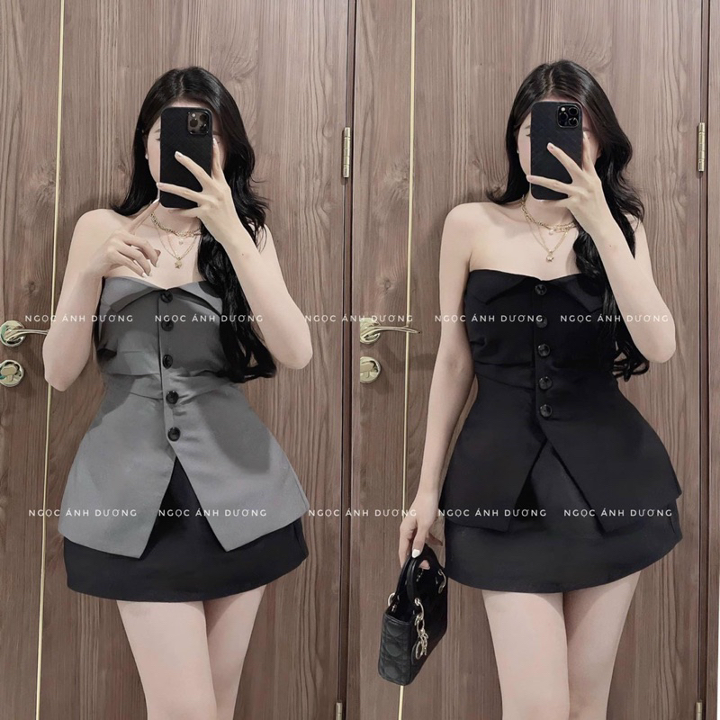 🌸 ÁO ỐNG CÚP PHỐI NÚT 60-90kg  🩼 Bigsize Rin Heo