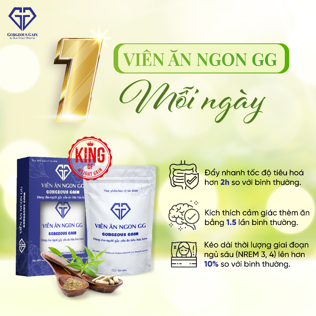 Tăng Cân Viên Ăn Ngon GG Tăng cân cho người gầy