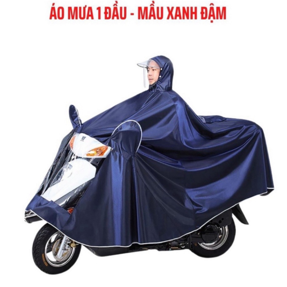 Áo Mưa Cánh Dơi Có Viền Phản Quang Phát Sáng, Áo Mưa Phản Quang Có Kính Che Mưa Làm Từ Sợi Vải Dù Cao Cấp