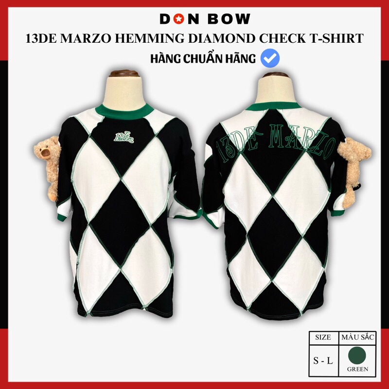 [DONBOW] [HÀNG CHUẨN HÃNG] [BẢN HOÀN THIỆN NHẤT] [BEST QUALITY] 13DE MARZO TEE - Áo Thun Gấu Caro (X