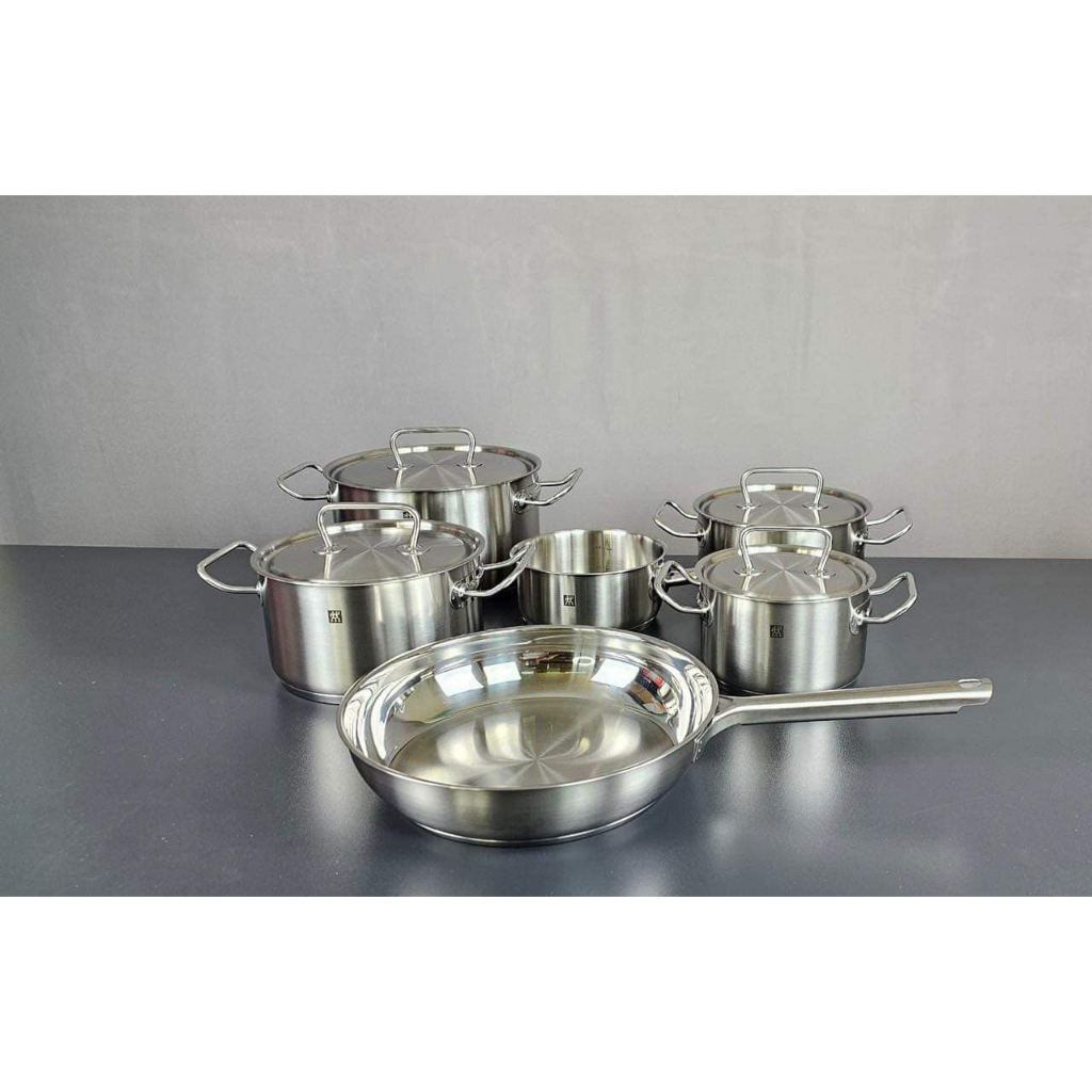 BỘ NỒI ZWILLING TWIN CLASSIC 6 MÓN KÈM CHẢO THÉP