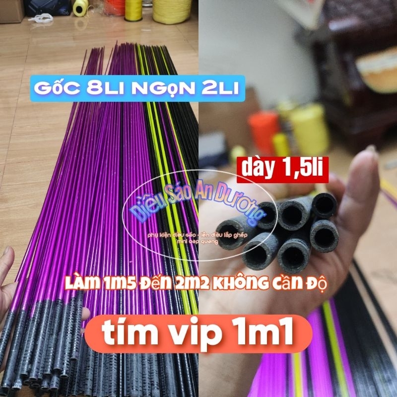 Nan Carbon Tím Vip Làm Diều
