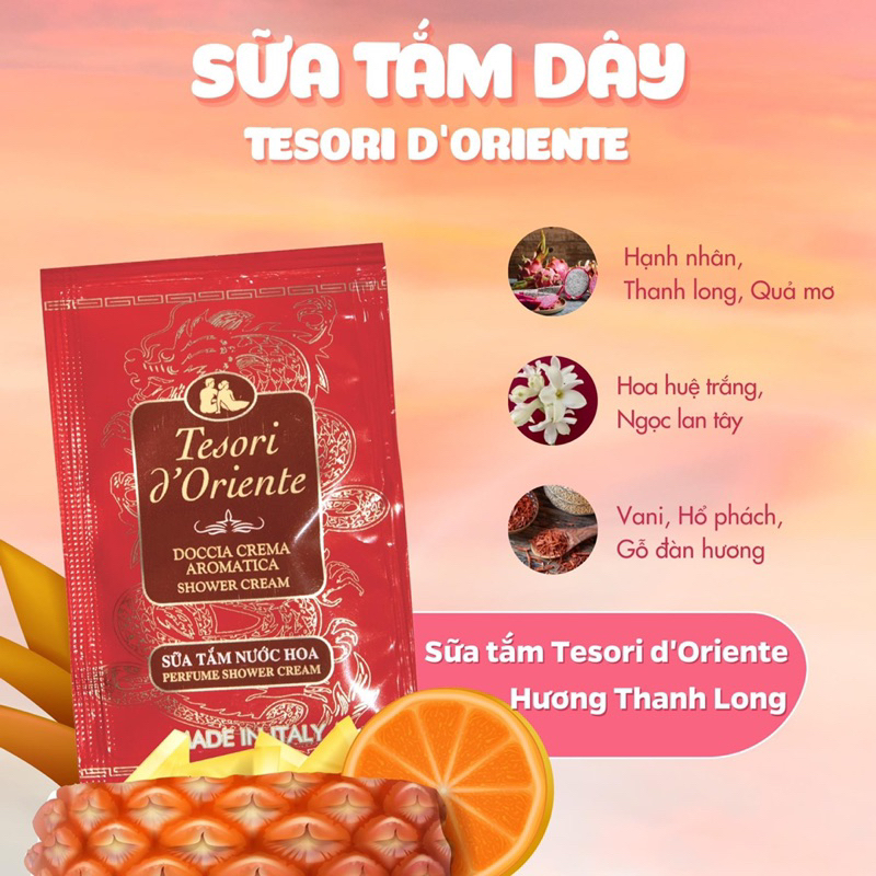 COMBO 6 DÂY SỮA TẮM TESORI MIX 6 MÙI SIÊU THƠM