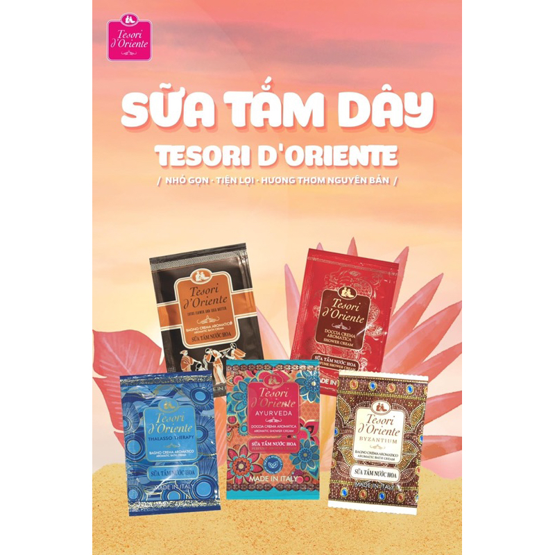 COMBO 6 DÂY SỮA TẮM TESORI MIX 6 MÙI SIÊU THƠM