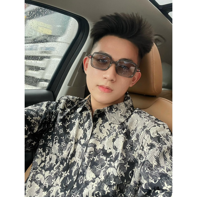 Áo khoác sơ mi jean - Louis Vuitton - LV denim monogram SS23