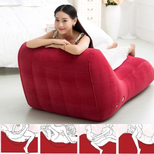 Ghế tình yêu bơm hơi chịu tải cao, ghế thư giãn gấp gọn, sofa hơi tựa lưng nhung êm ái, đệm hơi cao cấp hàng nhập khẩu