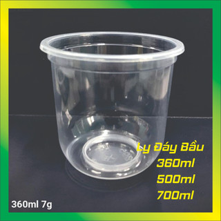 Ly đáy bầu pp 360ml / 500ml / 700ml - ly trà sữa cao cấp , vui vui store