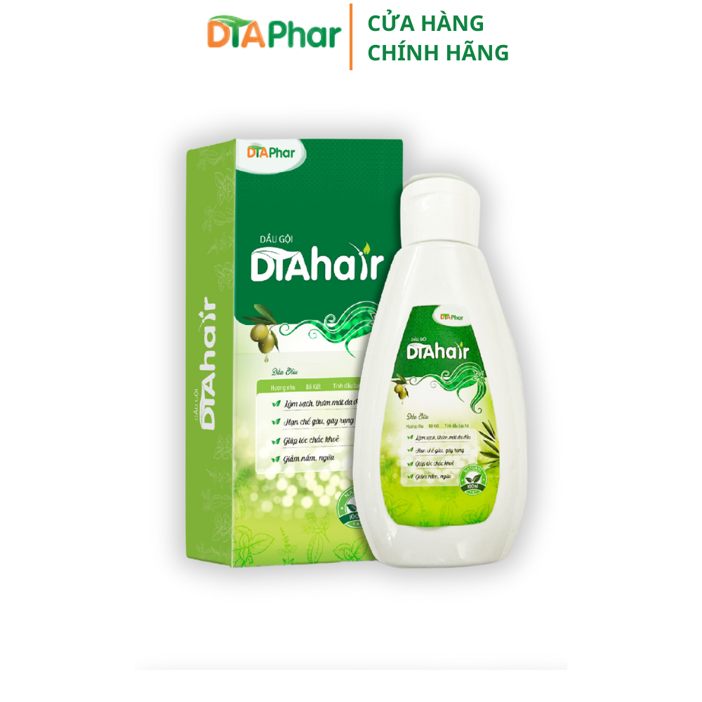 Dầu gội DTA Hair hỗ trợ giảm ngứa đầu do nấm hiệu quả Chai 100ml Tâm An Pharma