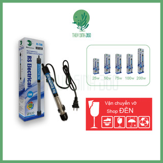 Máy sưởi bể cá rs - 25w/50w/75w/100w/200w - sử dụng cho bể cá cảnh, thủy sinh