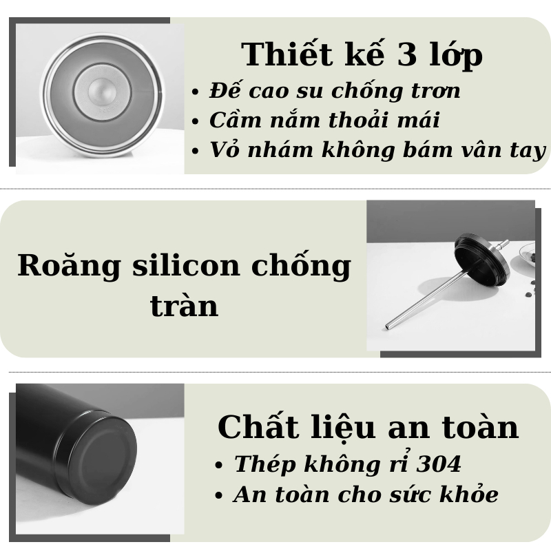 Ly Giữ Nhiệt Inox 304 Dung Tích 750ml Họa Tiết Hoạt Hình Kute Đáng Yêu