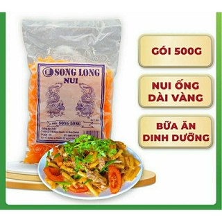 Gói 500g_Nui ống dài vàng, Nui gạo lứt, nui xoắn rau củ Song Long