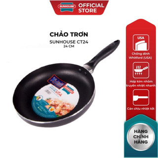Chảo chống dính sunhouse trơn size 16-30cm chính hãng cao cấp