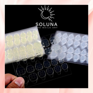 Miếng dán móng tay silicon tấm 24 miếng nhỏ đủ size, Miếng dán silicon dán nailbox