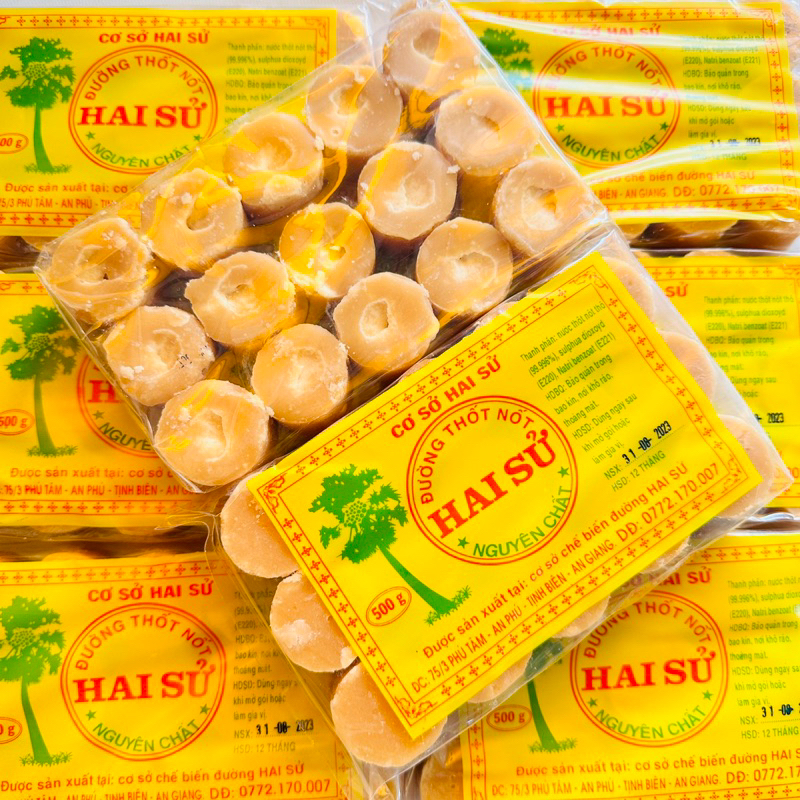 Đường thốt nốt nguyên chất Hai Sử ( loại nửa kg )